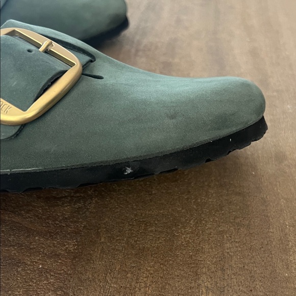 Birkenstock Thyme Clogs with Gold Buckles - Picture 5 of 14